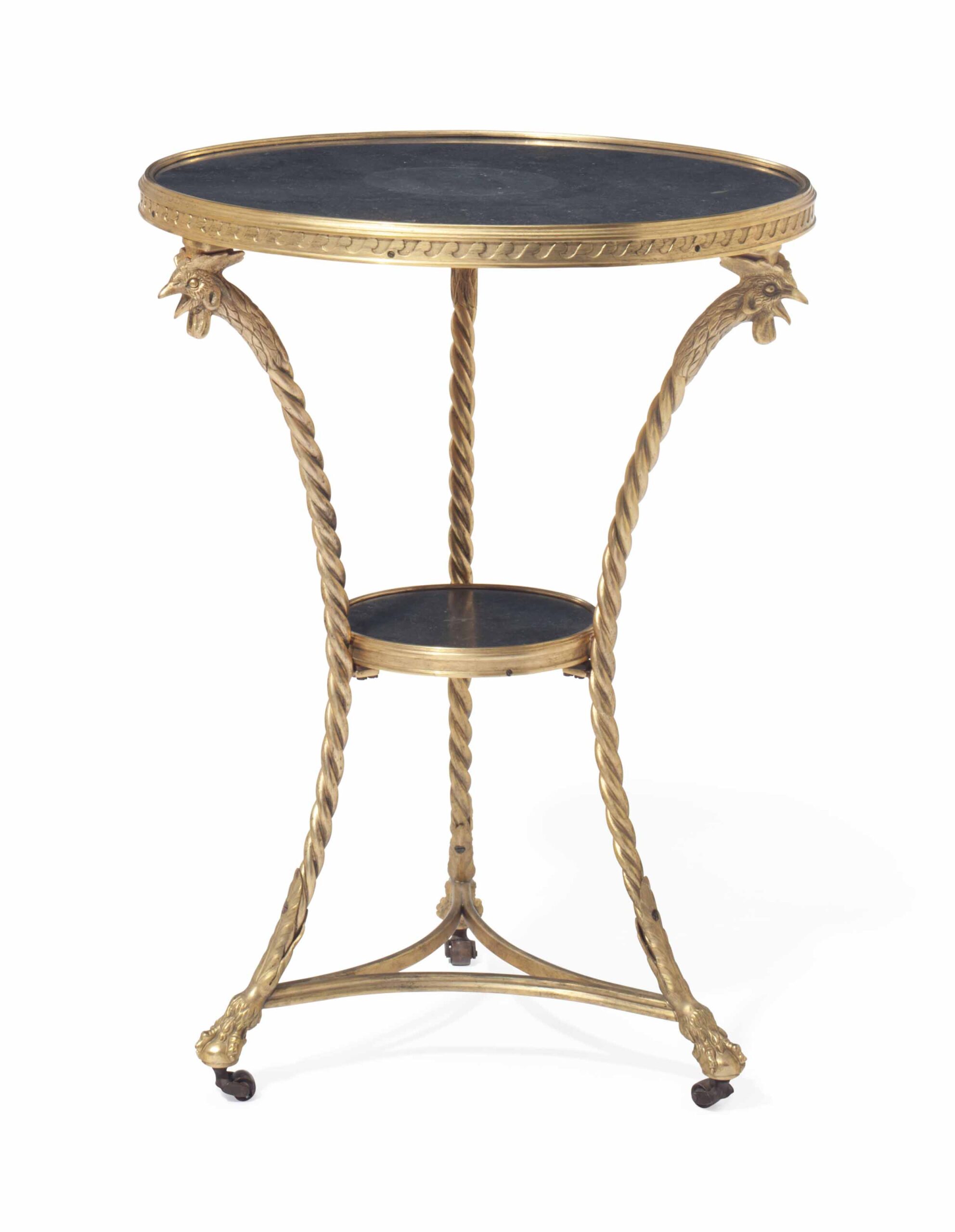 A LOUIS XVI STYLE ORMOLU GUERIDON