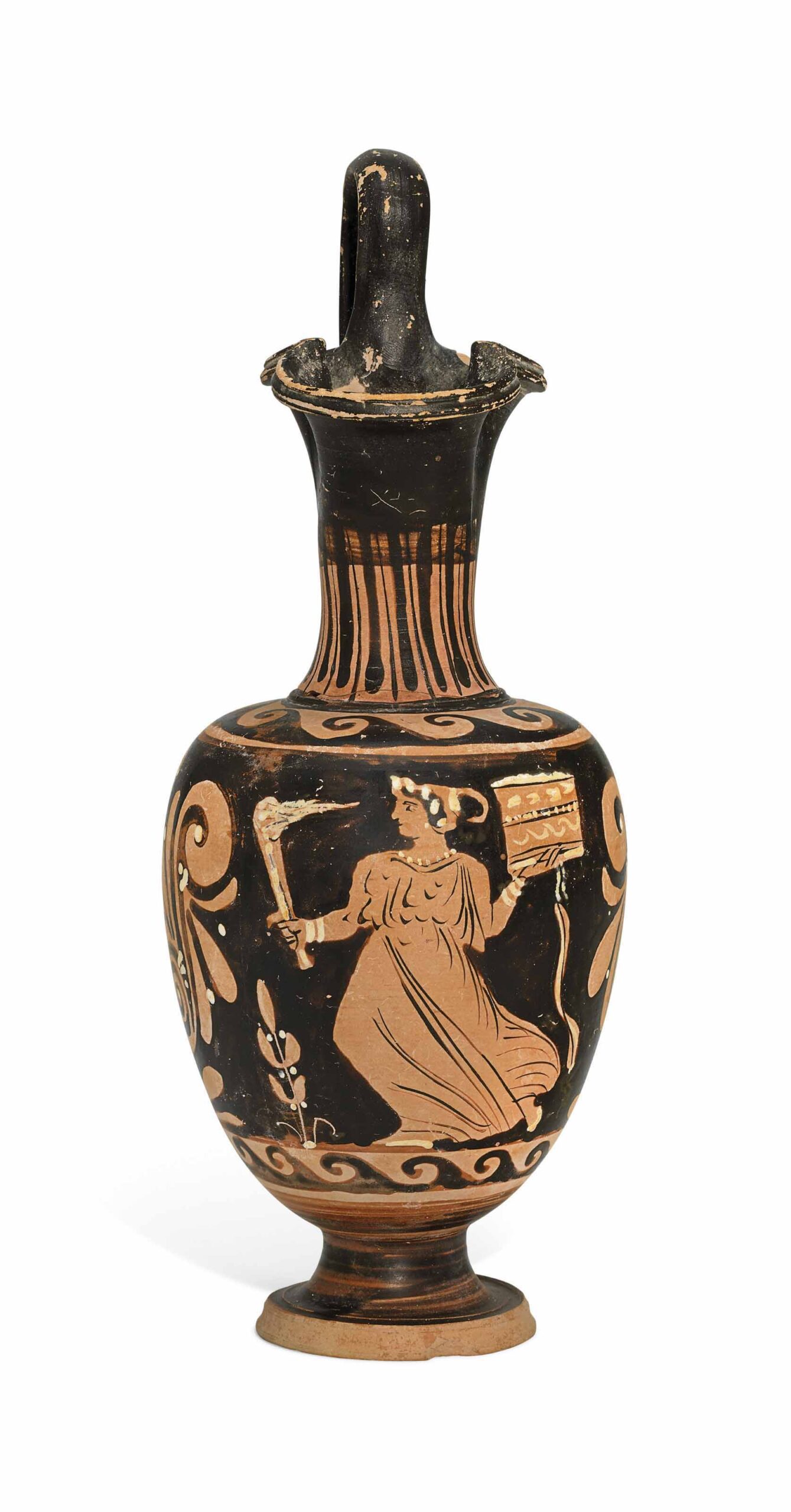AN APULIAN RED-FIGURED OINOCHOE