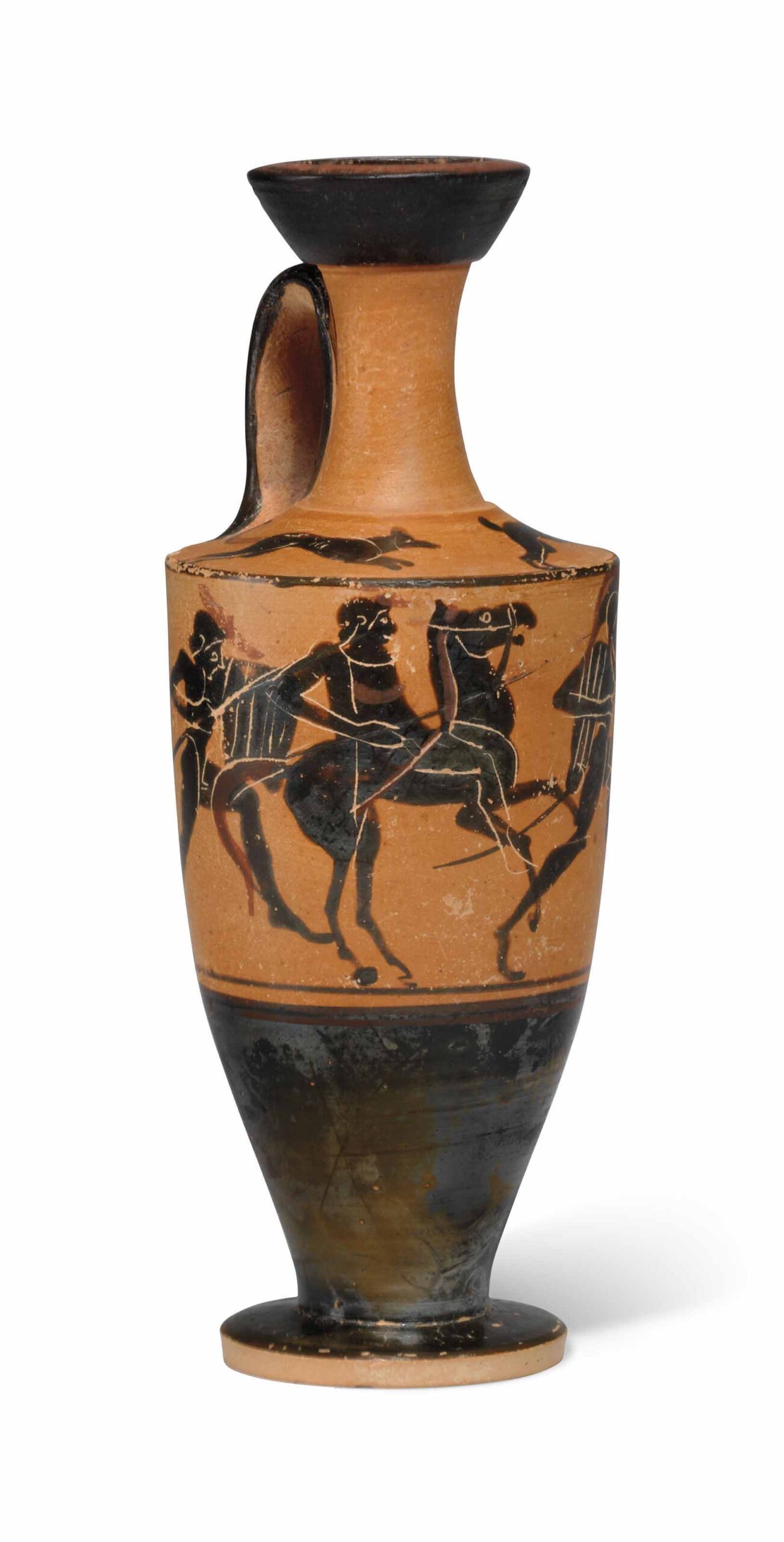 AN ATTIC BLACK-FIGURED LEKYTHOS